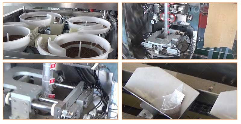 машина для упаковки в пакеты-пирамидки