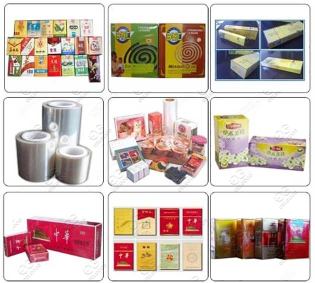 машина для обертывания целлофаном портсигар